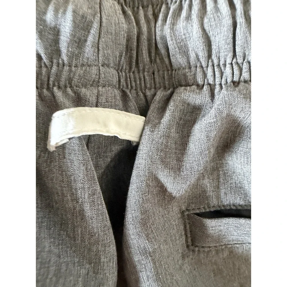Goodlife Mens Swim Trunks Heathered Grey Elastic Waist Drawstring Shorts Small